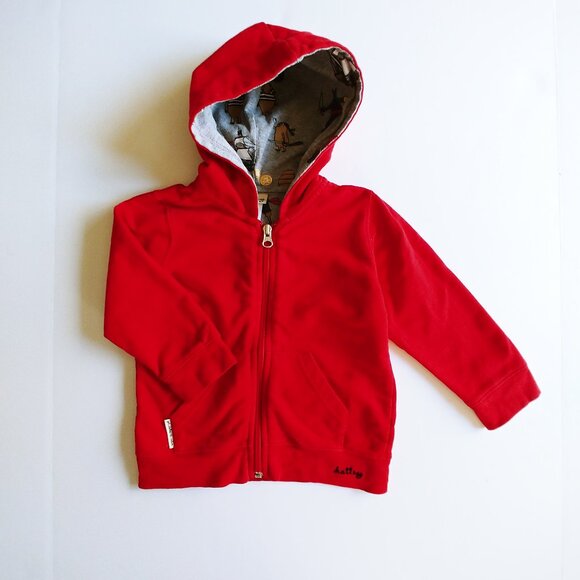 Hatley Woodland Whimsy Bear Zip-Up Hoodie 3T - Picture 3 of 11